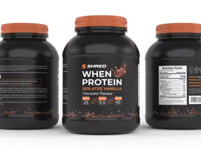 Protein Powder 3D model