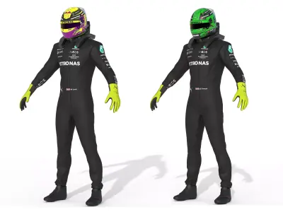 F1 Mercedes Amg Suit 2023  3D model