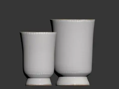 Whyton Beaded Vase Collection 3D model