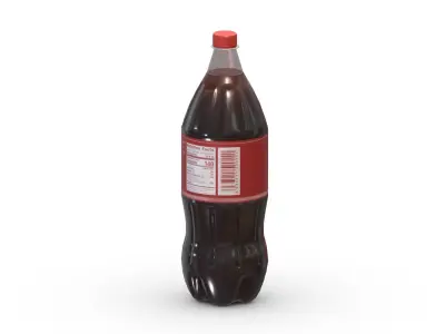 Supermarket Soda Drink Bottle 01 Low Poly PBR Realistic Low-poly 3D model