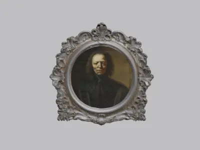 Gothic Horror Paintings with 3 Frame Variations 3D model