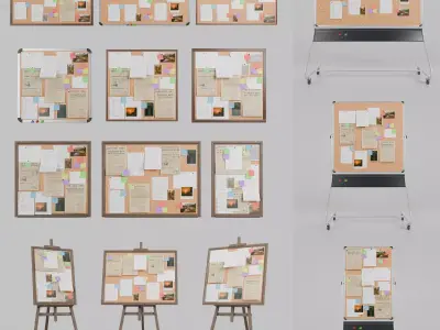 Complete Corkboard Collection - Customizable Full Pin Board Set