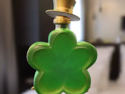 Shamrock Potion Bottle Low-poly 3D model