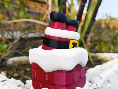 Christmas Special - Stuck Santa  3D print model