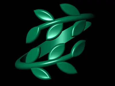 Women Ring 41 light weight leaf style ring band for women 3D print model