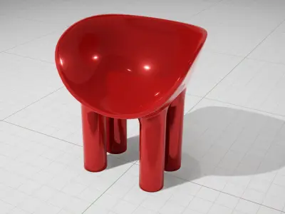 Faye Toogood Fiberglass Roly Poly UE4 Low-poly 3D model