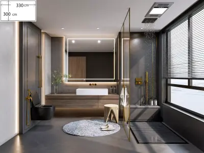 Bathroom 114 3D model