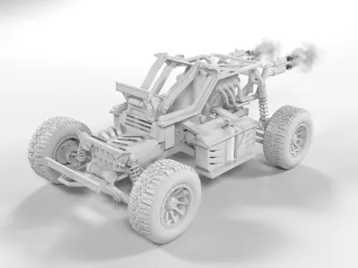 4x4 offroad UTV buggy 3D model