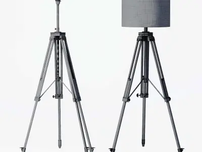 Webcam Light Stand 3D model