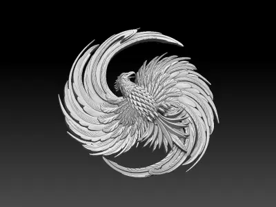 phoenix golden 3D print model