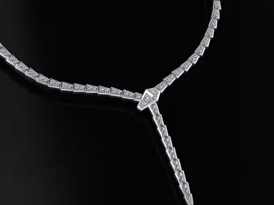 Bvlgari Serpenti Necklace  3D print model