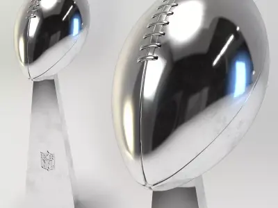 Football Trophy 3D model