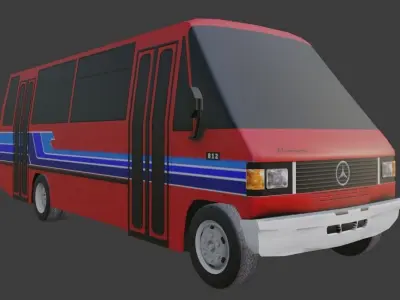 Sport Wagon Panorama Low-poly 3D model