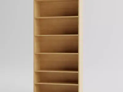 DIY Bookcase Low-poly 3D model