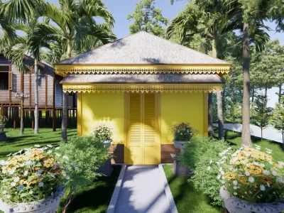 Engine House of the Sambas Sultanate Palace 3D model