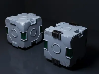 sci fi box Free 3D model get