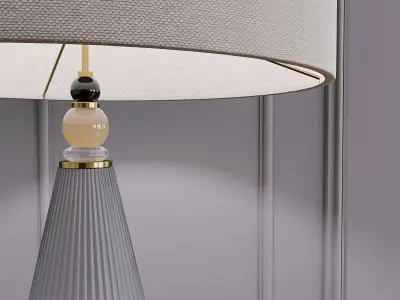 Cary Table Lamp by Villari 3D model