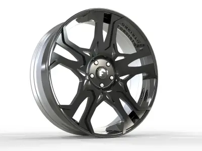 Forgiato C8 wheel rims 3D model