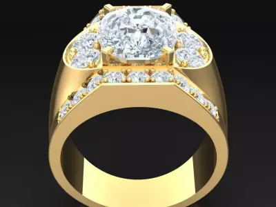 Luxury Men Rings Designs 6MR067 3D print model