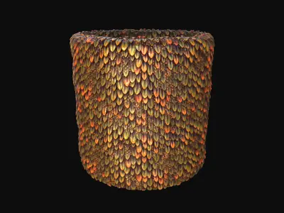 10 Seamless Scales PBR Materials - Set 3 - Texture