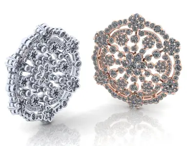 SnowFlake VCA Pendant 3D print model