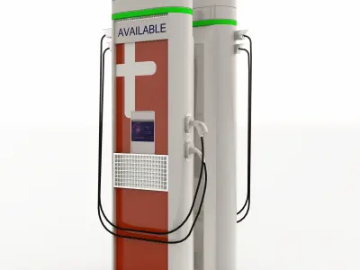 Electric Vehicle EV Charger  3D model