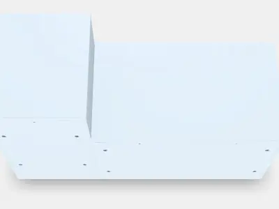 NORDLI Chest of 5 drawers Low-poly 3D model