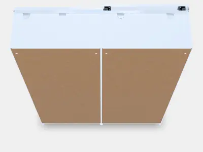 PAX - HASVIK Wardrobe combination 1 Low-poly 3D model