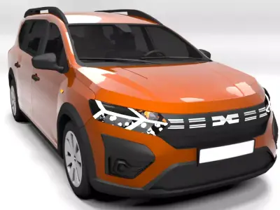 DACIA JOGGER 2023 Low-poly 3D model