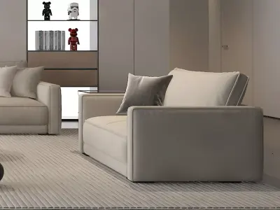 Sofa combination 3D model