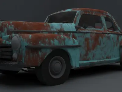 DAMAGED CAR  3D model