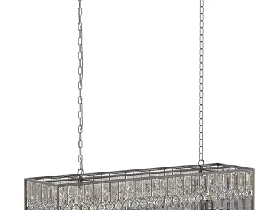 Ursula Rectangular Chandelier 3D model