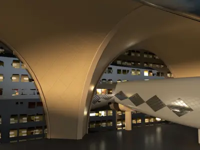 Kuwait International Airport 3D model