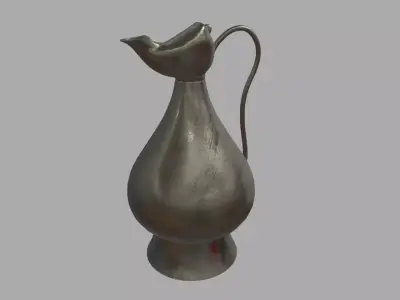 Oil Lamp 01 Low-poly 3D model