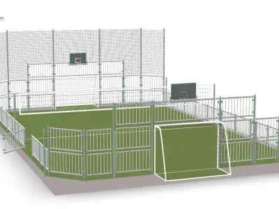 Multisport court 3D model