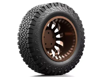 Offroad Car Wheel 3 3D model