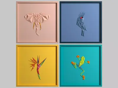 Paper Art Work 03 3D model