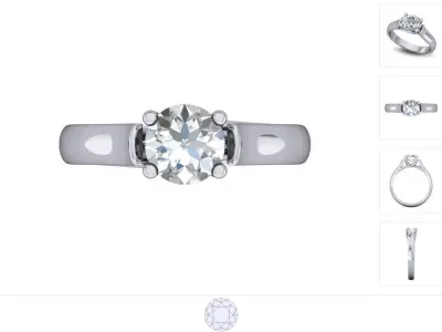 Women ring 3dm stl render detail 3D print model order