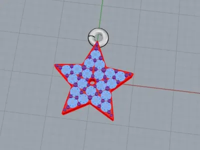 Star   pendants 3D print model
