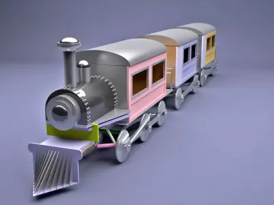 Toy Train 3D model