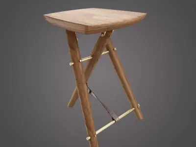 Langhorne Stool 3D model