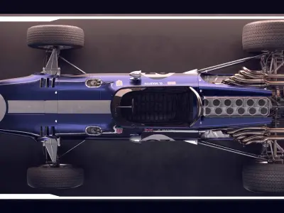 VINTAGE T1G Classic F1 Race Car PRICE DROP Low-poly 3D model