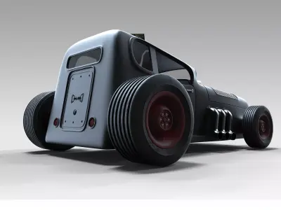 Hot rod 3D model get