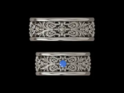 Engagement Ring 001 3D print model