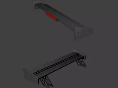 Car Spoiler Low-poly 3D model