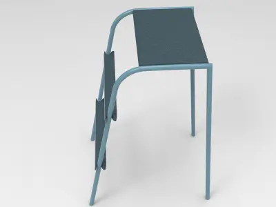 Ola Kitchen Ladder Low-poly 3D model