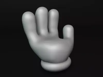 Mickey Mouse Hand Chair 3D print model