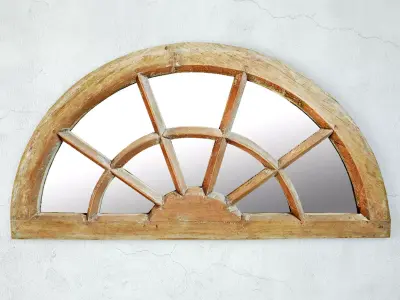 Antique Window Arch Mirror 3D model