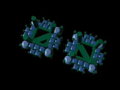 Luxury Women Earrings Women Jewelry 3dm STL Print File 3D print model