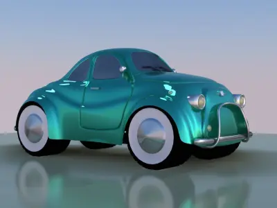 Cartoon Car 01 3D model